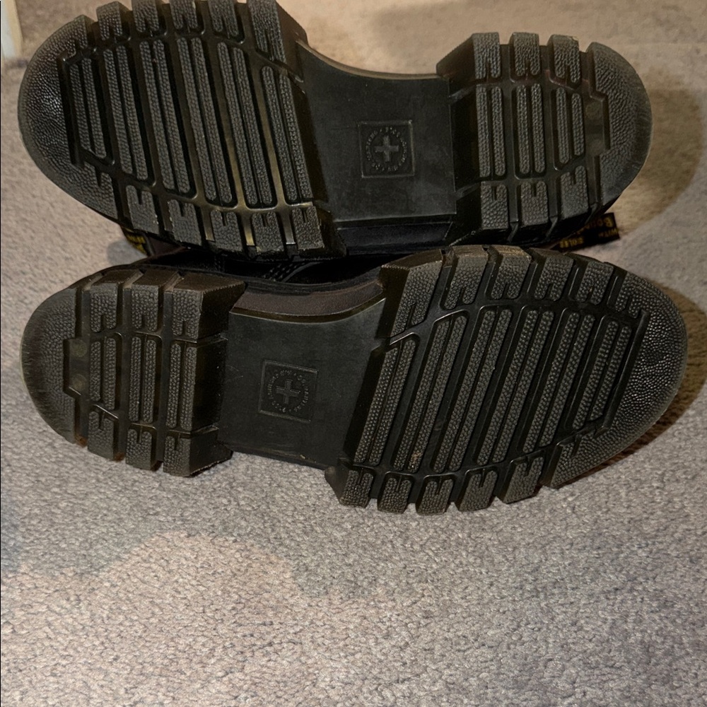 Dr. Martens Black Leather Combat Boots - Picture 4 of 4